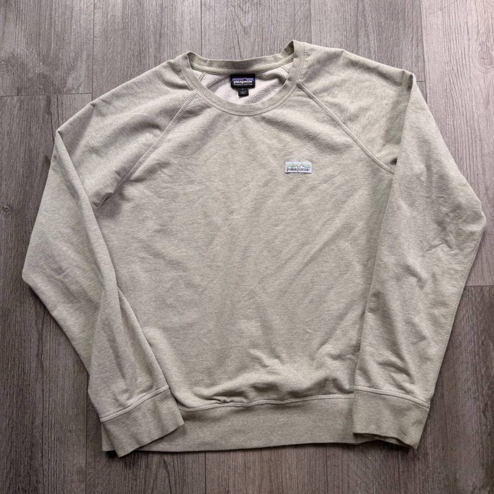 Patagonia Organic Cotton Mens L Heather Crewneck Sweatshirt